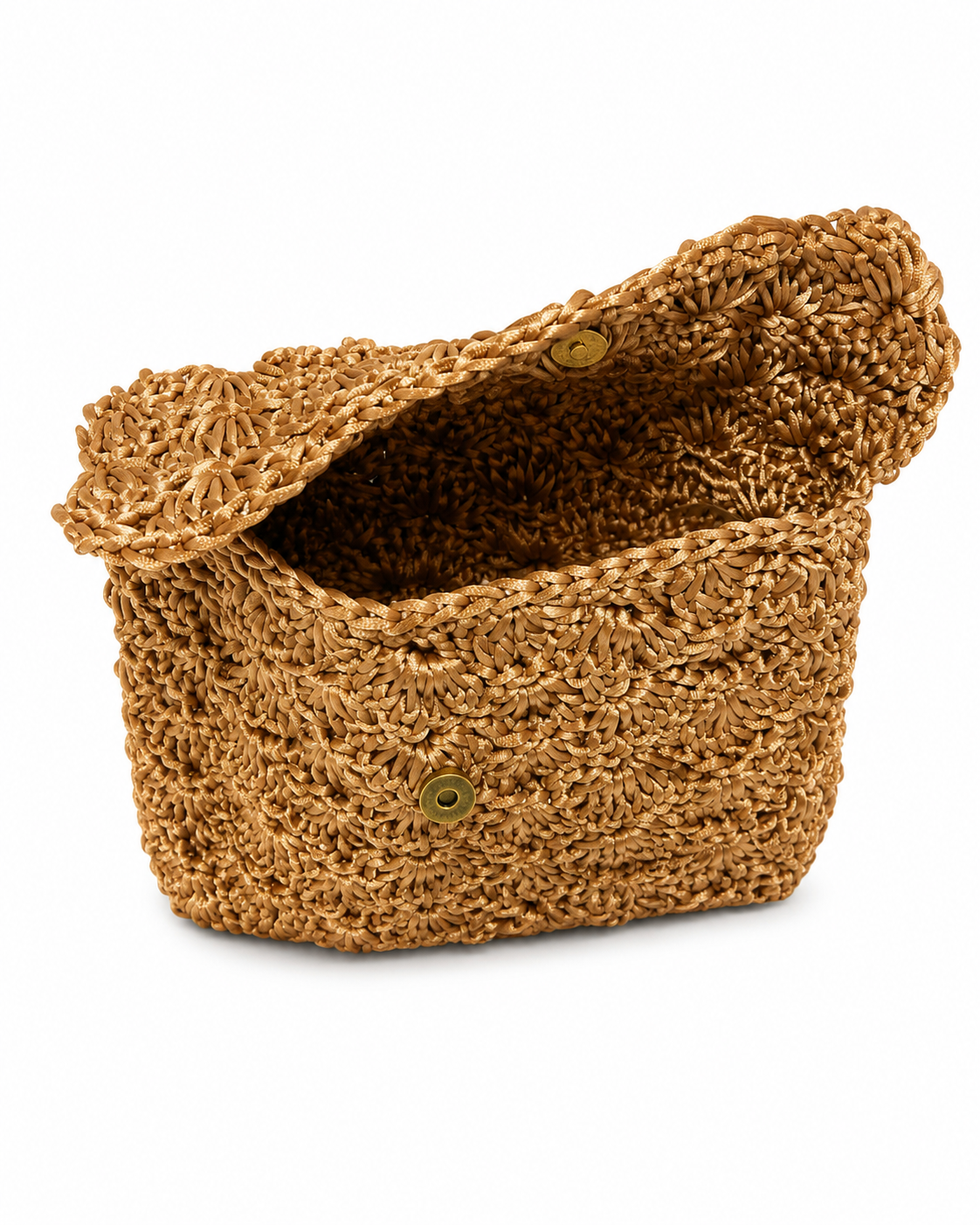 Cartera de mano tejida
