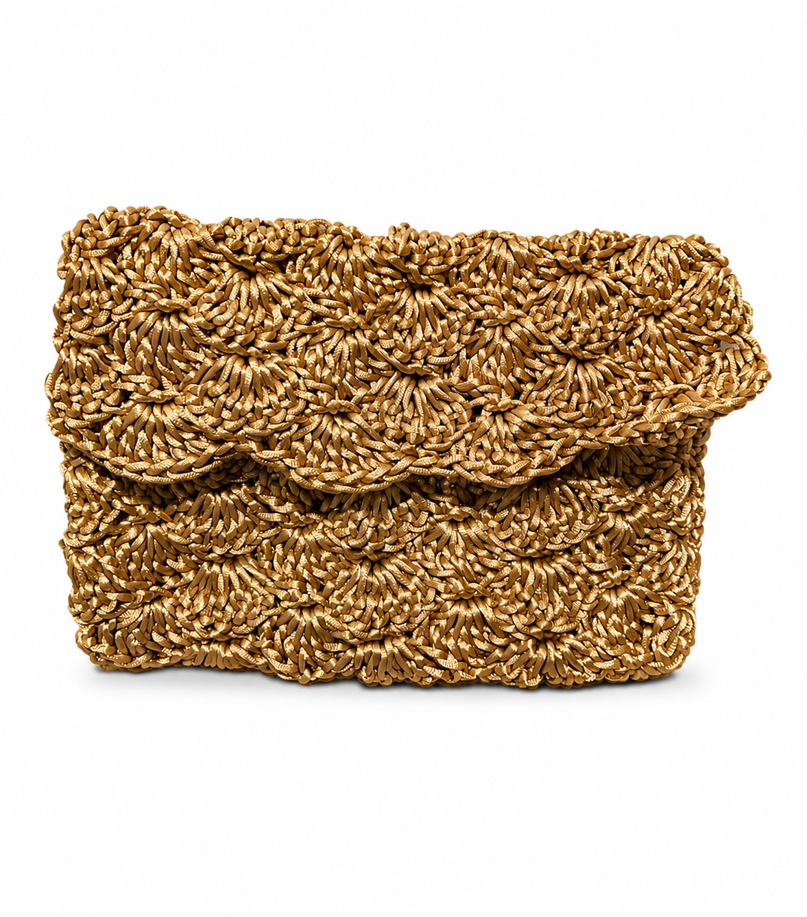 Cartera de mano tejida